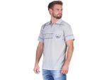 Polo Da Uomo T-Shirt Polo A Manica Corta, Grigio Chiaro L