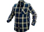Neo Tools Shirt 81-541 Camicia In Flanella Di Cotone - Blu/Verde - Taglia Xl