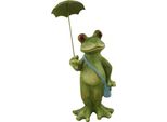 Uomo Rana Con Ombrello Di Circa 55 Cm - Figura Decorativa