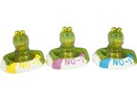 Set Di 3 Animali Galleggianti Coccodrillo In Un Pneumatico Di Circa 8 Cm - Decorazione Per Laghetto