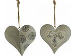 Set Di 2 Cuori Appendiabiti Di Circa 16 Cm - Decorazione