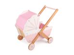 Tidlo Carrozzina In Legno Per Bambole Rosa