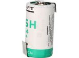 Batteria Saft Al Litio 3,6 V Baby-C Lsh 14 Z Etichetta A Saldare