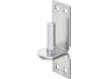 Alberts 311032 Staffa Su Piastra | Nelle Versioni Con Ganci Di O Dii | Zincata, Passivata A Film Spesso | Arretramento Ø16 Mm | Piastra 115 X 40 Mm | Set Da 5