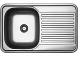 Lavello Da Cucina A 1 Vasca In Acciaio Inox Lavello Da Cucina Da Incasso Lavello Da Cucina 48X78X18,5 Cm