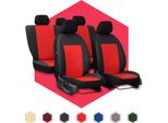 Coprisedili Per Auto Coprisedili Universali Per Fiat Doblo Ii Rosso Auto Set Di 3