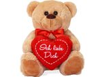 Orsetto Con Cuore I Love You Marrone 25 Cm