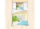 Abakuhaus Set Copripiumino Grafico Per Letti Singoli, Ocean Bay Baum Himmel, Antiacaro, Adatto A Chi Soffre Di Allergie, Con Federa, 135 Cm X 200 Cm - 80 X 80 Cm, Multicolore