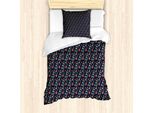 Abakuhaus Set Copripiumino Per Letto Singolo, Motivi Simbolici, Antiacaro, Adatto A Chi Soffre Di Allergie, Con Federa, 135 Cm X 200 Cm - 80 X 80 Cm, Multicolore
