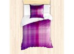 Abakuhaus Set Copripiumino Artistico Astratto Per Letti Singoli, Modern Blur, Antiacaro, Adatto A Chi Soffre Di Allergie, Con Federa, 135 Cm X 200 Cm - 80 X 80 Cm, Viola Scuro Magenta