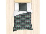 Abakuhaus Set Copripiumino Antico Orientale Per Letti Singoli, Petali Luminosi, Antiacaro, Adatto A Chi Soffre Di Allergie, Con Federa, 135 Cm X 200 Cm - 80 X 80 Cm, Multicolore