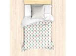 Abakuhaus Set Copripiumino Per Letto Singolo, Pappagalli Esotici In Tonalità Vivaci, Antiacaro, Adatto A Chi Soffre Di Allergie, Con Federa, 135 Cm X 200 Cm - 80 X 80 Cm, Multicolore