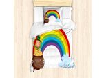 Abakuhaus Set Copripiumino Per Letto Singolo, Irish St Patrick Tagesregenbogen, Antiacaro, Adatto A Chi Soffre Di Allergie, Con Federa, 135 Cm X 200 Cm - 80 X 80 Cm, Multicolore