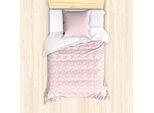 Abakuhaus Set Copripiumino Swans Per Letti Singoli, Blush Tone KöNigswasservogel, Antiacaro, Adatto A Chi Soffre Di Allergie, Con Federa, 135 Cm X 200 Cm - 80 X 80 Cm, Pale Pink Cream
