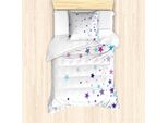 Set Copripiumino Abakuhaus Sterne, Stampa Con Motivi Asimmetrici Di Dimensioni Irregolari, 135 X 200 Cm + 80 X 80 Cm, Multicolore