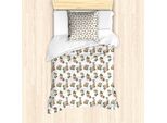 Abakuhaus Set Copripiumino Vintage Rose Per Letti Singoli, Motivo Floreale Ripetitivo, Antiacaro, Adatto A Chi Soffre Di Allergie, Con Federa, 135 Cm X 200 Cm - 80 X 80 Cm, Multicolore