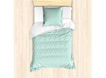 Set Copripiumino Abakuhaus Aqua-Damast Per Letti Singoli, Pizzo Vintage Monocromatico, Antiacaro, Adatto A Chi Soffre Di Allergie, Con Federa, 135 Cm X 200 Cm - 80 X 80 Cm, Bianco Schiuma Di Mare