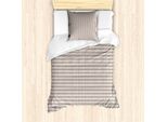 Abakuhaus Set Copripiumino Quatrefoil Per Letti Singoli, Creative Eastern Lattice, Antiacaro, Adatto A Chi Soffre Di Allergie, Con Federa, 135 Cm X 200 Cm - 80 X 80 Cm, Pale Rose Grigio Chiaro
