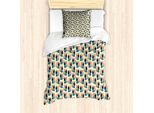 Abakuhaus Set Copripiumino Tropicale Per Letti Singoli, Tucano E Botanica Esotica, Antiacaro, Adatto A Chi Soffre Di Allergie, Con Federa, 135 Cm X 200 Cm - 80 X 80 Cm, Crema Multicolore
