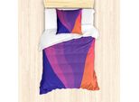 Abakuhaus Set Copripiumino Contemporaneo Per Letti Singoli, Linee Astratte Ondulate, Antiacaro, Adatto A Chi Soffre Di Allergie, Con Federa, 135 Cm X 200 Cm - 80 X 80 Cm, Multicolore