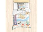 Abakuhaus Set Copripiumino Egiziano Per Letti Singoli, Viaggi In Egitto, Attrazioni Turistiche, Antiacaro, Adatto A Chi Soffre Di Allergie, Con Federa, 135 Cm X 200 Cm - 80 X 80 Cm, Multicolore