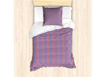 Abakuhaus Snakeskin Stampa Set Copripiumino Per Letti Singoli, Reptili Selvaggi - Arte, Antiacaro Adatto A Chi Soffre Di Allergie Con Federa, 135 Cm X 200 Cm - 80 X 80 Cm, Magenta Blu Azzurro