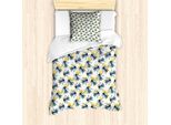 Abakuhaus Set Copripiumino Per Letto Singolo BienenköNigin, Stile Cartone Animato, Antiacaro, Adatto A Chi Soffre Di Allergie, Con Federa, 135 Cm X 200 Cm - 80 X 80 Cm, Bianco Blu Bianco