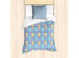 Abakuhaus Set Copripiumino Per Letto Singolo, Abstract Colored Citrus Art, Antiacaro, Adatto A Chi Soffre Di Allergie, Con Federa, 135 Cm X 200 Cm - 80 X 80 Cm, Multicolore