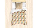 Abakuhaus Set Copripiumino Per Letti Singoli, Alberi E Strade Astratti, Antiacaro, Adatto A Chi Soffre Di Allergie, Con Federa, 135 Cm X 200 Cm - 80 X 80 Cm, Multicolore