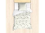 Abakuhaus Set Copripiumino Per Letto Singolo, Monochrome Citrus Sketch, Antiacaro E Anallergico, Con Federa, 135 Cm X 200 Cm - 80 X 80 Cm, Verde Oliva Chiaro E Bianco