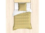 Abakuhaus Set Copripiumino Marocchino Per Letti Singoli, Tradizionale Dell'europa Meridionale, Antiacaro, Adatto A Chi Soffre Di Allergie, Con Federa, 135 Cm X 200 Cm - 80 X 80 Cm, Albicocca Bianco Sporco