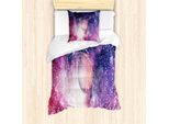Set Copripiumino Abakuhaus Astral Per Letti Singoli, Vivid Galactic Kunst, Antiacaro, Adatto A Chi Soffre Di Allergie, Con Federa, 135 Cm X 200 Cm - 80 X 80 Cm, Multicolore