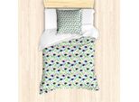 Abakuhaus Set Copripiumino Dino Per Letti Singoli, Dinosauri, Divertenti Scarabocchi, Antiacaro, Adatto A Chi Soffre Di Allergie, Con Federa, 135 Cm X 200 Cm - 80 X 80 Cm, Multicolore