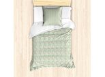 Abakuhaus Set Copripiumino Per Letti Singoli, Divertenti Lettere Colorate, Antiacaro, Adatto A Chi Soffre Di Allergie, Con Federa, 135 Cm X 200 Cm - 80 X 80 Cm, Verde Menta Multicolore