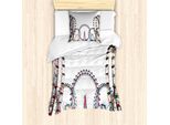 Abakuhaus Set Copripiumino Per Letto Singolo, Festival Fair-Fahrten, Antiacaro, Adatto A Chi Soffre Di Allergie, Con Federa, 135 Cm X 200 Cm - 80 X 80 Cm, Multicolore