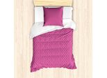 Set Copripiumino In Damasco Rosa Abakuhaus Per Letti Singoli, Victorian Monochrome, Antiacaro, Adatto A Chi Soffre Di Allergie, Con Federa, 135 Cm X 200 Cm - 80 X 80 Cm, Rosa Baby Magenta Scuro