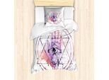 Abakuhaus Set Copripiumino Alchimie Per Letti Singoli, Acquerello Tutti Gli Occhi Vedono, Antiacaro Adatto A Chi Soffre Di Allergie Con Federa, 135 Cm X 200 Cm - 80 X 80 Cm, Multicolore