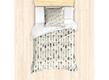 Abakuhaus Set Copripiumino Per Letto Singolo, Primitive Con Piume, Antiacaro, Adatto A Chi Soffre Di Allergie, Con Federa, 135 Cm X 200 Cm - 80 X 80 Cm, Guscio D'uovo E Multicolore