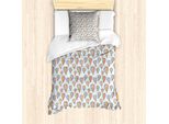 Abakuhaus Set Copripiumino Per Letto Singolo, Sky Vehicle Cartoon, Antiacaro, Adatto A Chi Soffre Di Allergie, Con Federa, 135 Cm X 200 Cm - 80 X 80 Cm, Baby Blue Multicolor