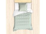 Abakuhaus Set Copripiumino Boho Per Letti Singoli, Motivi Floreali Tradizionali, Antiacaro, Adatto A Chi Soffre Di Allergie, Con Federa, 135 Cm X 200 Cm - 80 X 80 Cm, Rosa E Blu Cielo Profondo
