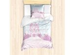 Abakuhaus Set Copripiumino Per Letto Singolo, Magi ChâTeau Kunst, Antiacaro, Adatto A Chi Soffre Di Allergie, Con Federa, 135 Cm X 200 Cm - 80 X 80 Cm, Azzurro Pallido Malva