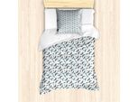Abakuhaus Set Copripiumino Boho Per Letti Singoli, Piume Di Pavone Ripetitive, Antiacaro, Adatto A Chi Soffre Di Allergie, Con Federa, 135 Cm X 200 Cm - 80 X 80 Cm, Azzurro E Multicolore