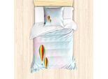 Abakuhaus Set Copripiumino Per Letto Singolo, Dreamy Gradient Sky, Antiacaro E Anallergico, Con Federa, 135 Cm X 200 Cm - 80 X 80 Cm, Multicolore