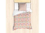 Abakuhaus Set Copripiumino Per Letti Singoli, Layout Con Scritte Stravaganti, Antiacaro, Adatto A Chi Soffre Di Allergie, Con Federa, 135 Cm X 200 Cm - 80 X 80 Cm, Multicolore
