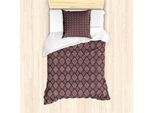 Abakuhaus Set Copripiumino Con Stampa Serpente Per Letti Singoli, Motivo Fashion Art, Antiacaro, Adatto A Chi Soffre Di Allergie, Con Federa, 135 Cm X 200 Cm - 80 X 80 Cm, Malva Taupe Malva Scuro
