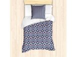 Set Copripiumino Abakuhaus Boho Per Letti Singoli, Motivo Ornamentale Folk Astratto, Antiacaro E Anallergico Con Federa, 135 Cm X 200 Cm - 80 X 80 Cm, Multicolore