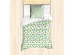 Abakuhaus Set Copripiumino Per Letto Singolo Philodendron, Foglie Estive, Antiacaro, Adatto A Chi Soffre Di Allergie, Con Federa, 135 Cm X 200 Cm - 80 X 80 Cm, Multicolore