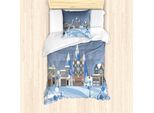 Set Copripiumino Invernale Abakuhaus Per Letti Singoli, Motivo Vacanze, Antiacaro, Adatto A Chi Soffre Di Allergie, Con Federa, 135 Cm X 200 Cm - 80 X 80 Cm, Multicolore