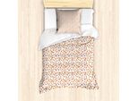 Abakuhaus Set Copripiumino Arancione Bruciato Per Letti Singoli, Design Autumn Leaves, Antiacaro E Anallergico, Con Federa, 135 Cm X 200 Cm - 80 X 80 Cm, Multicolore