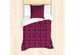 Abakuhaus Snakeskin Stampa Set Copripiumino Per Letti Singoli, Moda Girly Selvaggia, Antiacaro, Adatto A Chi Soffre Di Allergie, Con Federa, 135 Cm X 200 Cm - 80 X 80 Cm, Magenta Multicolore